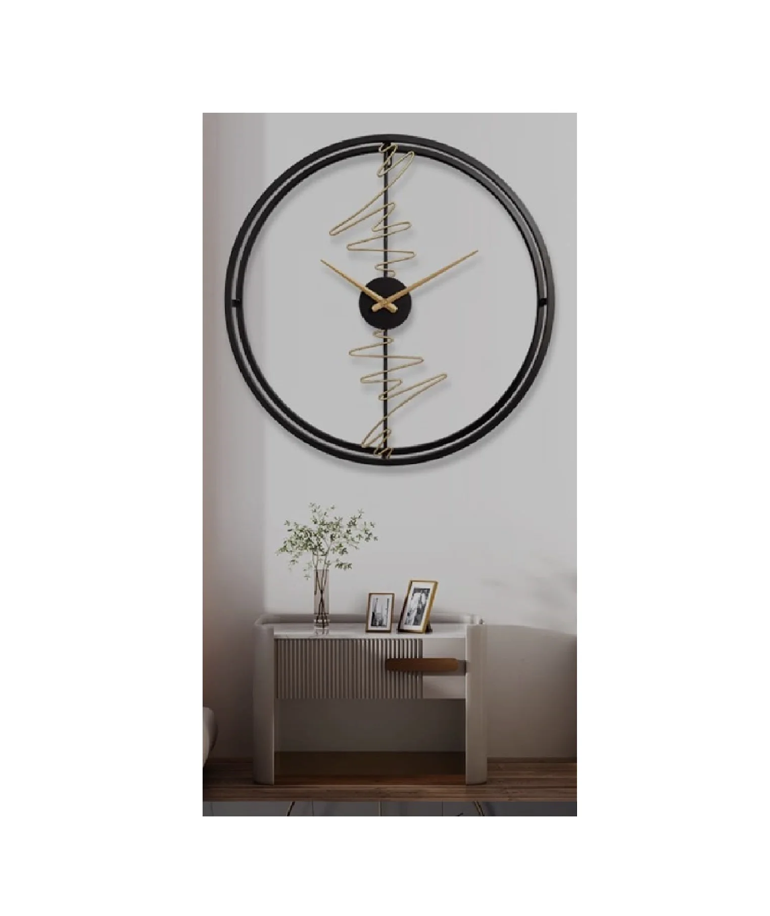 Pure Authentic Metal Wall Clock  For Drawing Room & Bedroom Exclusive Design And Luxury Style Decor Art Wall Clock