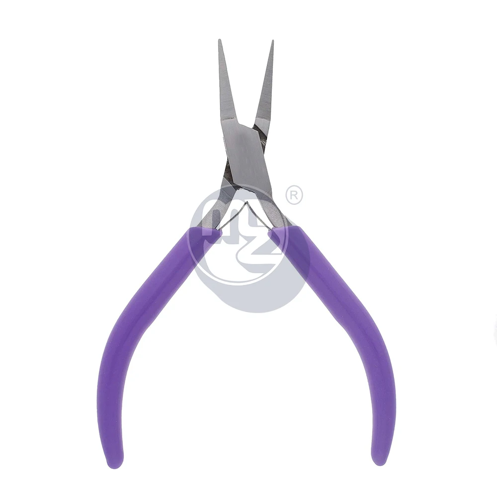 12 Cm Flat Needle Nose Pliers Custom Label Beading Wire Wrapping Stainless Steel Jewellery Design Repair Tool
