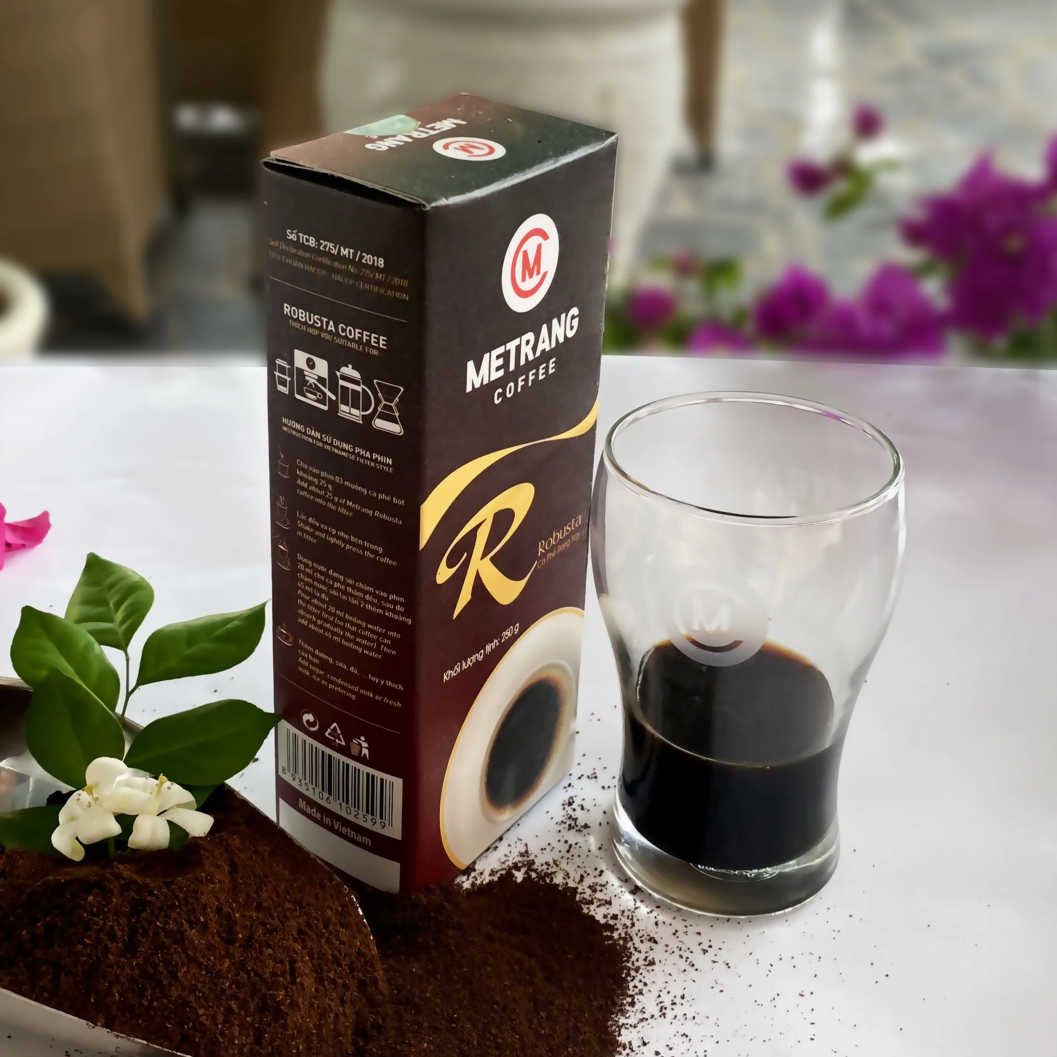 Premium Robusta Coffee Powder High Value OEM Box Packaging Medium Roast with Bitter Taste Made in Vietnam