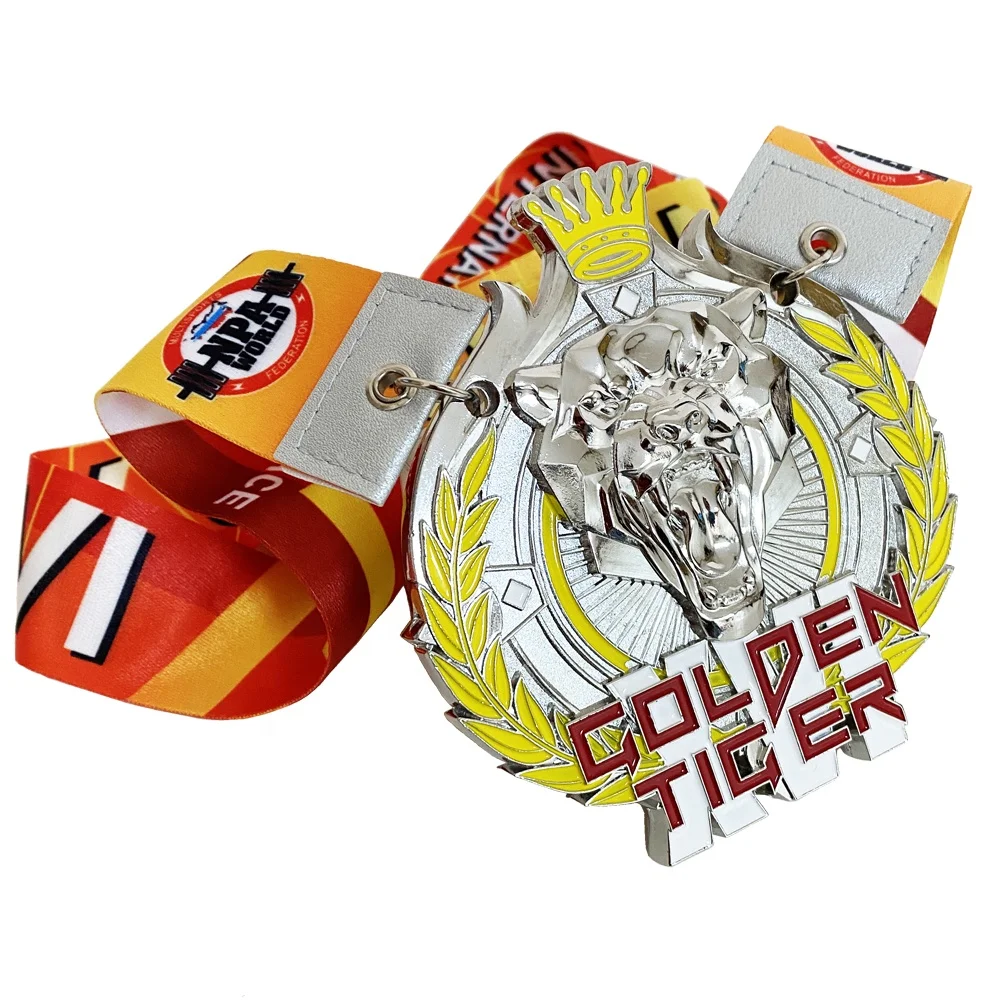 Wholesale Cheap Design Your Own Zinc Alloy 3D Silver Award Marathon Running Custom Metal Sport Medal