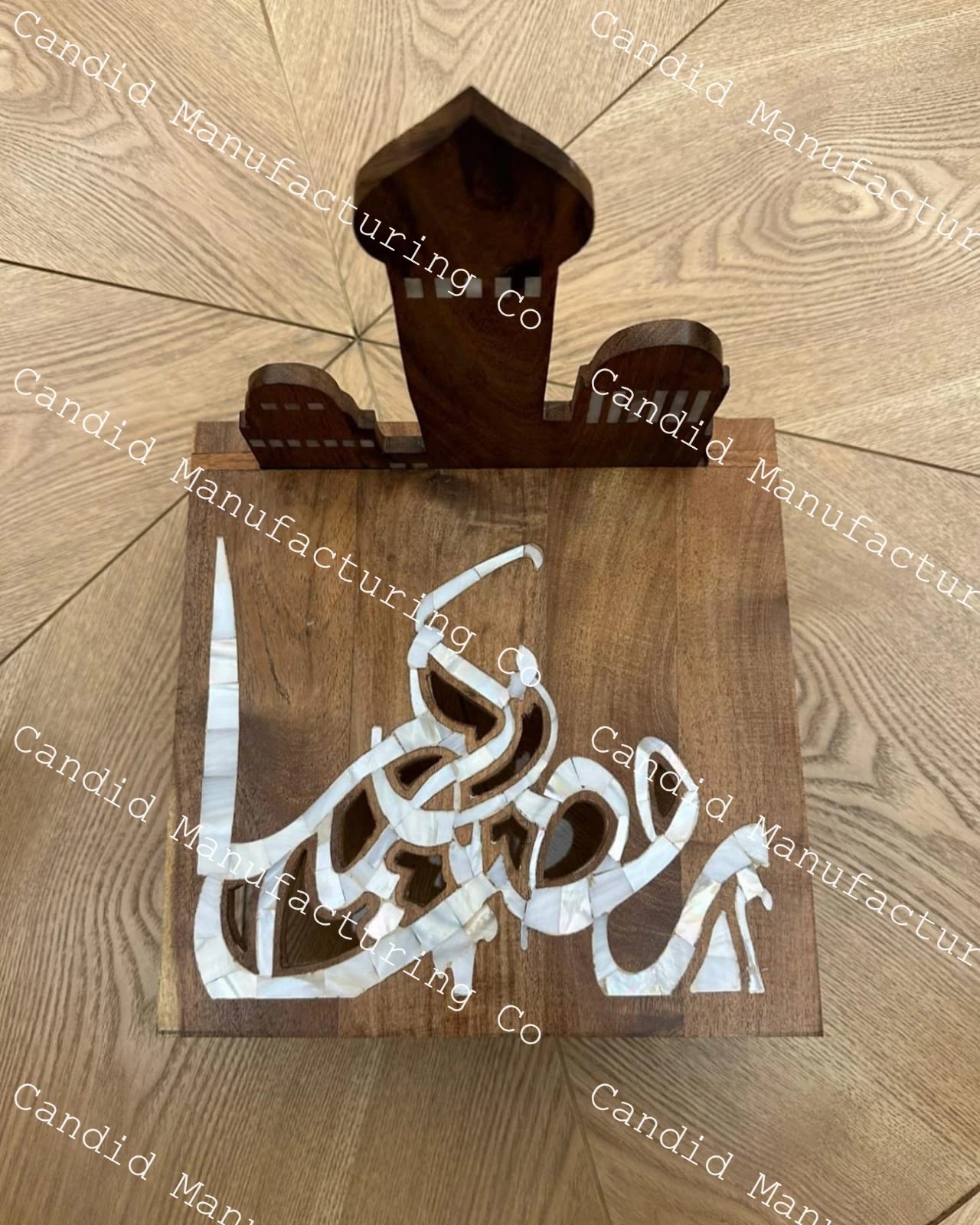 Деревянный поднос с инкрустацией в виде ракушки акриловой коробкой сервировочный для дома отеля перламутровая коробка крышкой шоколада