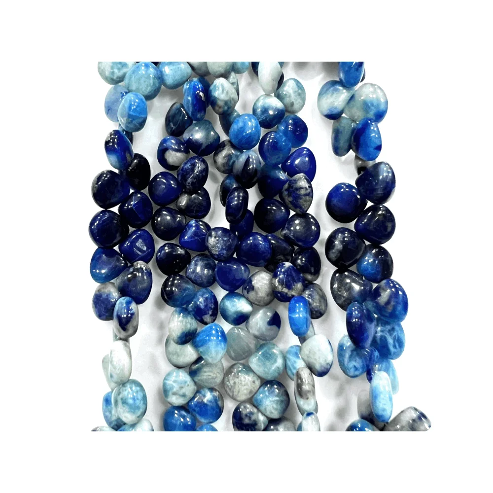 Handmade Jewelry Natural High Quality Natural Afghanite Smooth Heart Shape  Beads  8 Inches Size 6-8mm Approx