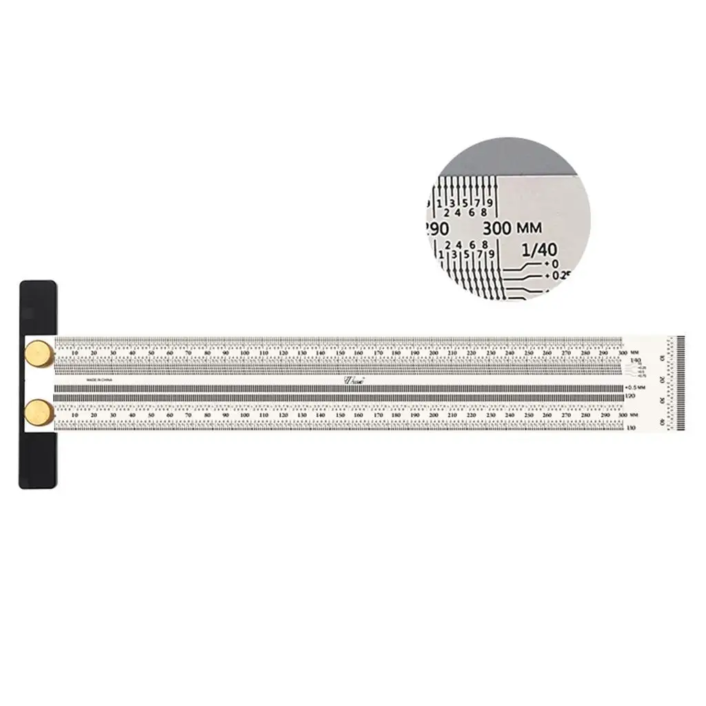 Линейка из нержавеющей стали, деревообрабатывающий измерительный инструмент, линейка