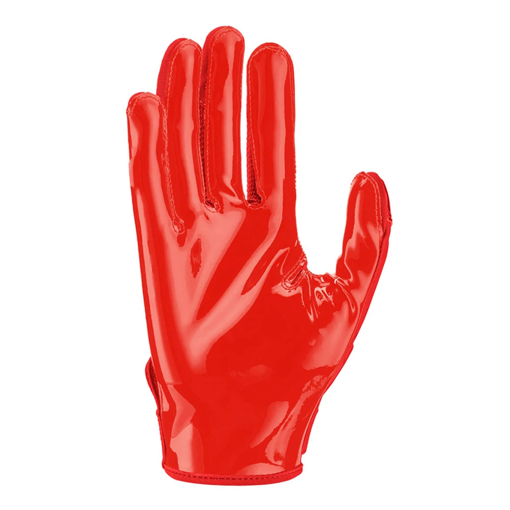 Custom printed Hot price Top selling Red Gloves waterproof Latest style OEM services Top manufacturer American Football Gloves