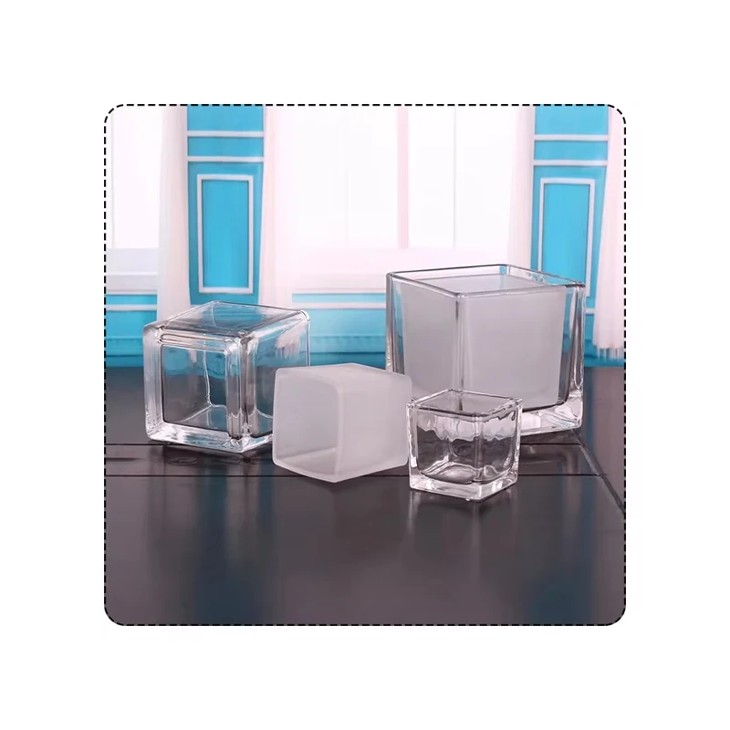 New Arrival Luxurious Style Square Glass Votive At Wholesale Price From Wholesale Manufacturer
