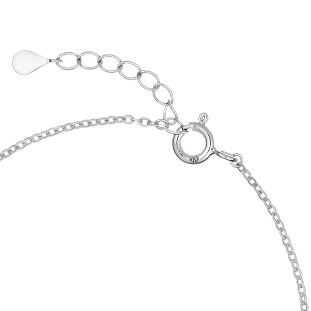 New arrival fine jewelry fashion 14k white gold moon shaped bracelets women custom design with cz stone Vietnam Manufacturer