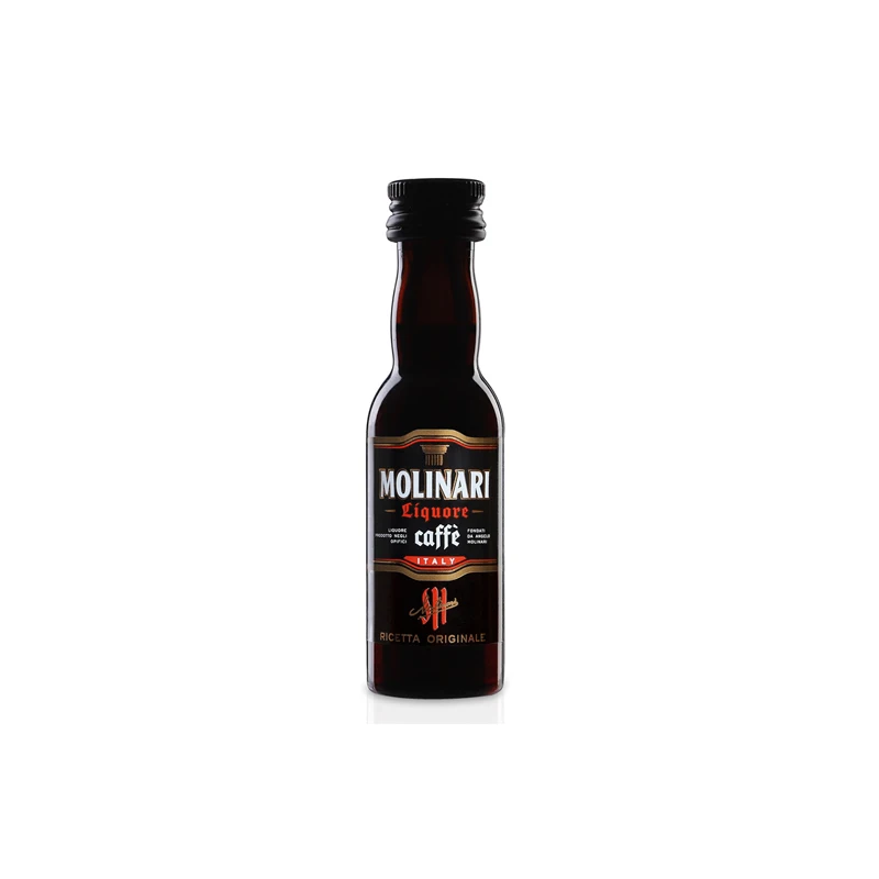 BEST Quality MOLINARI COFFEE liqueur 3 cl  Alcohol Content  36% Beautiful burnt umber color for export