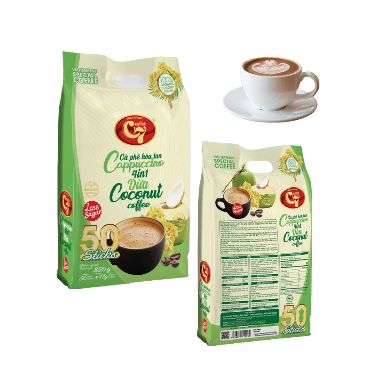 Instant Coffee Wholesale Making Coffee Beans Arabica Using With Hot Water Coconut Coffee Flavor From Vietnam Manufacturer