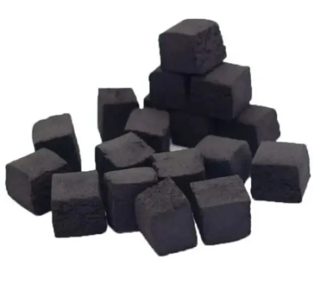 Cube Briquette For Shisha Hookah Best Quality White Ash Strong Coal Made 100% Pure Coconut Shell Charcoal From Indonesia