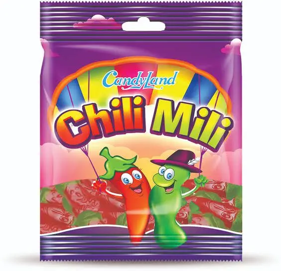 Top Quality Best selling Gummies / Candy Land Chili Mili Jelly / Tasty Chili Mili Gummy Halal Gummies