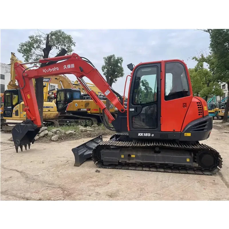 Used Hitachi Kx185-3 Excavator 6ton Operating Weight Mini Digger Second Hand Construction Machinery with Crawler Movement