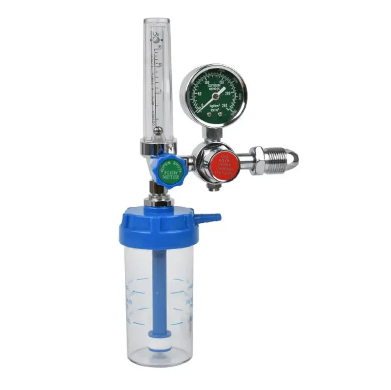 Hot selling Oxygen gas cylinder regulator medical flow meter oxygen regulator with humidifier bottle