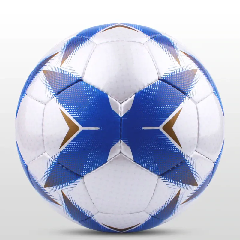 PU Football with Fashionable Pattern Standard Size 5 Rubber Material for Soccer Training Match Mini Size with Custom Print Logo