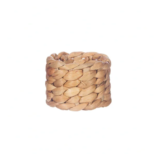Cheap price wholesale  woven hand water hyacinth Decorative Napkin Rings  Set of 4  Caramel Napkin Holder for Table Decoration