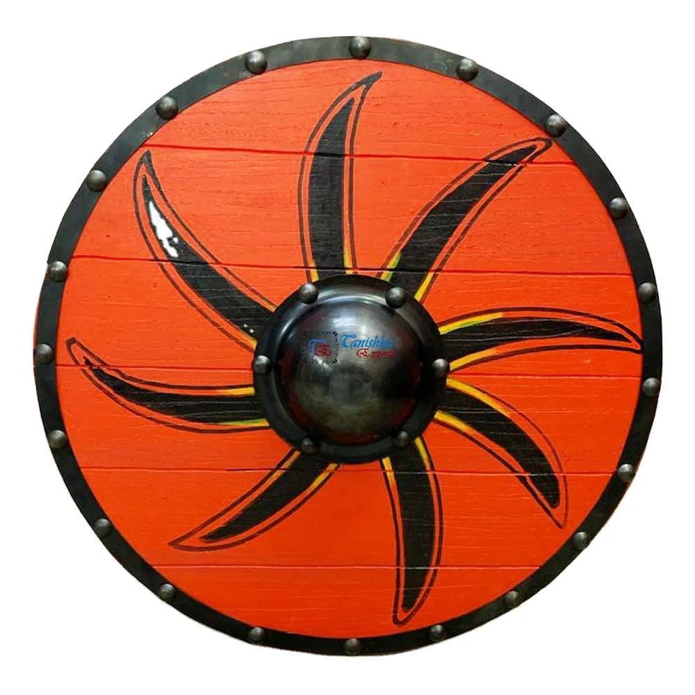 Новая коллекция средневекового щита Викинг ~ щит Валгалла ворон деревянный Компас воин Реплика