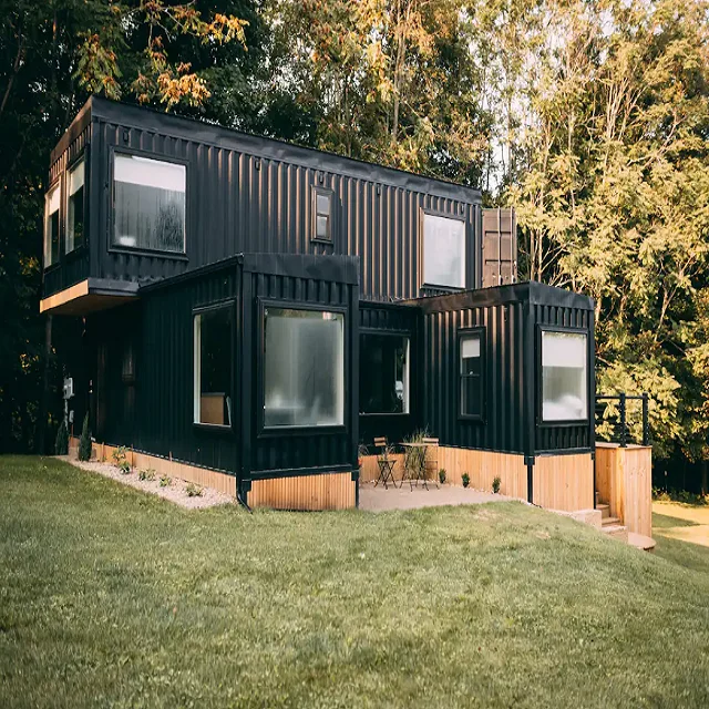 40ft Shipping Container House with Kitchen Bathroom Prefab Wooden Villa 3 Bedrooms Home for Sale