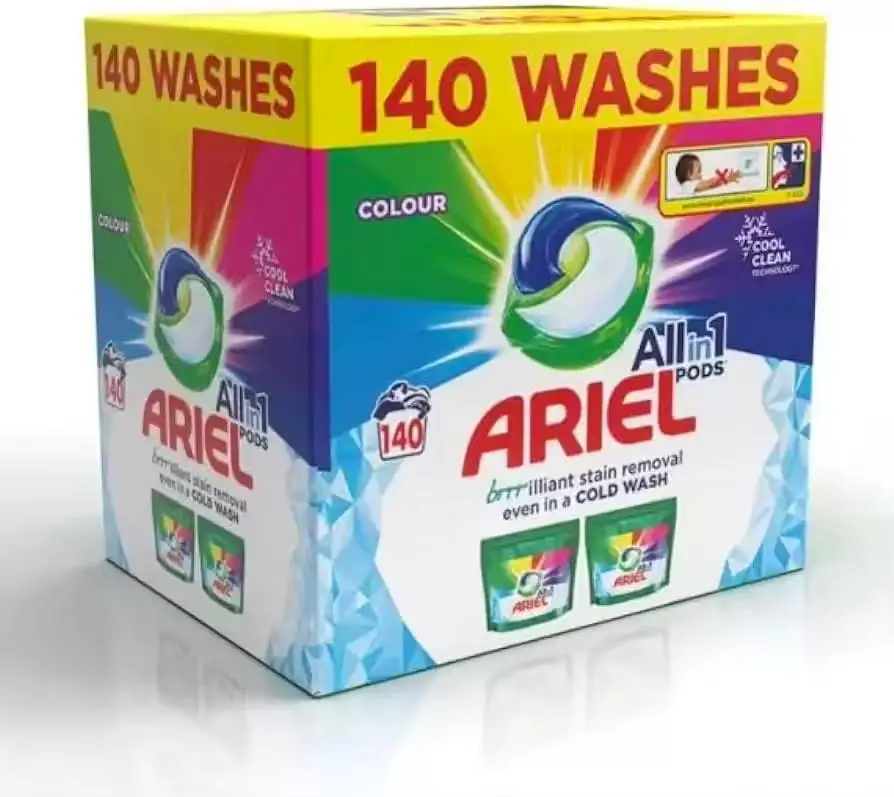 Best Quality Wholesale ariel all in 1 pods laundry detergent color detergent 100 capsule