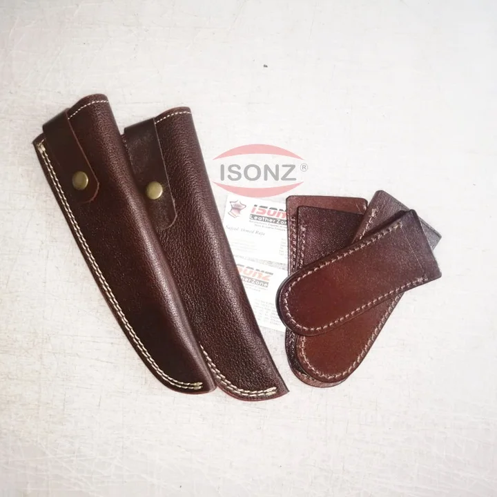 Wholesale 6 inch high carbon steel handmade butcher Chopping Blocks Knife Sheath