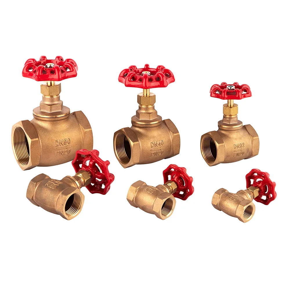 DN20 - DN50 Forged Brass Corner Globe Valve All Copper Globe Valve Bronze Stop Valve for Water Oil Gas