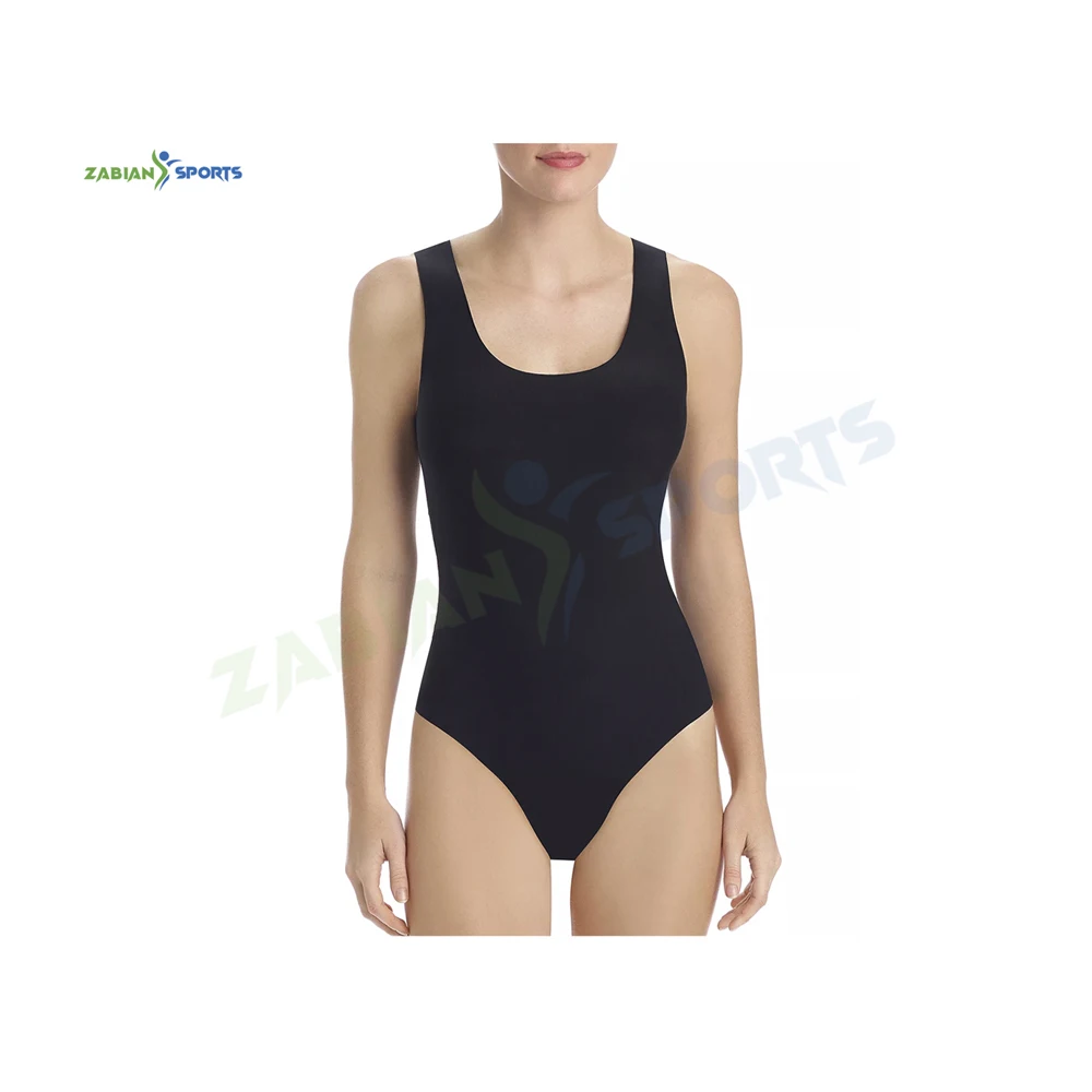 Sublimation Print Swimsuit Women Color block One Piece Swimsuit One Piece Sleeveless Round neck Bodysuit for ladies