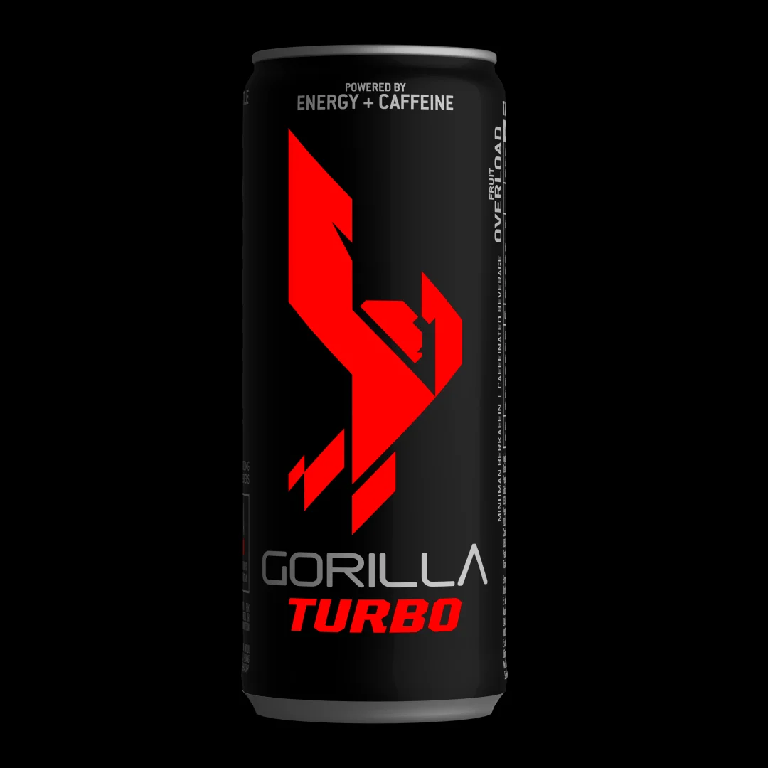 Gorilla Energy Drink  -  TURBO FRUIT OVERLOAD (250ml x 24 Cans per Carton)
