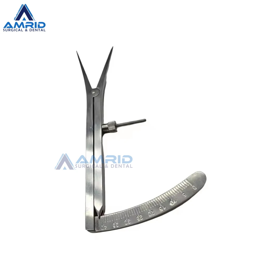 Высококачественный зубной суппорт Castroviejo с прямым измерением регулируемая нержавеющая сталь амрид хирургический