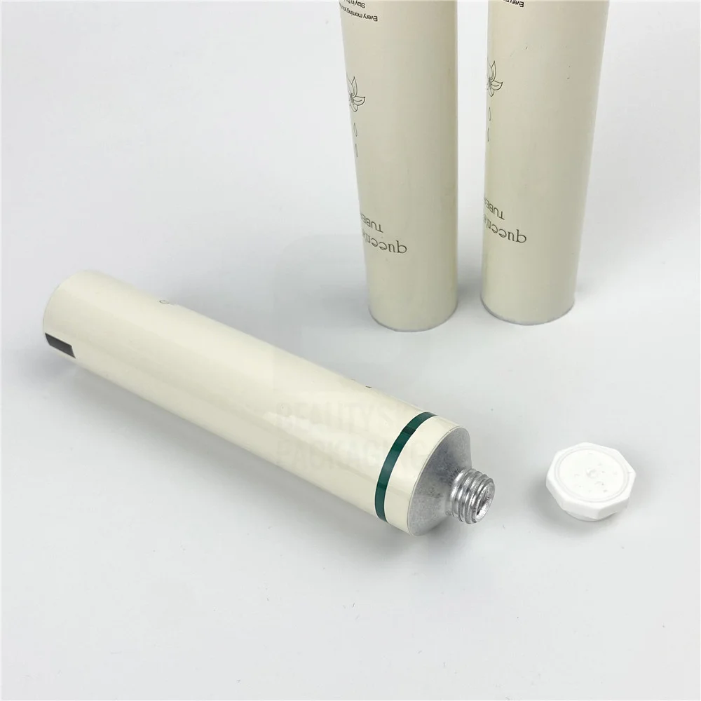 High quality eco friendly packaging tubes flexible packaging empty aluminum Aluminum Cosmetic tube on sale