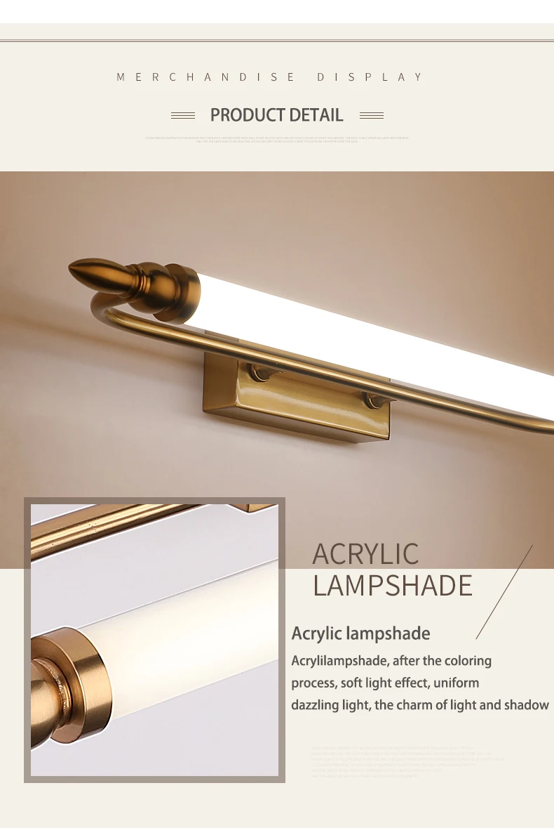 Hot Sale Aluminium Housing Shower LED Bathroom Lamp Switch Europe British Shaver Socket LED Mirror Lamps