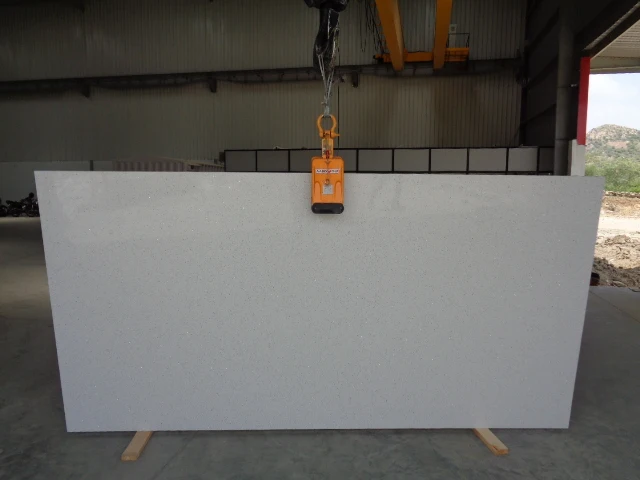 Wholesale Customized Best selling Starlight White engineered Quartz bathroom vanity Countertop for Home