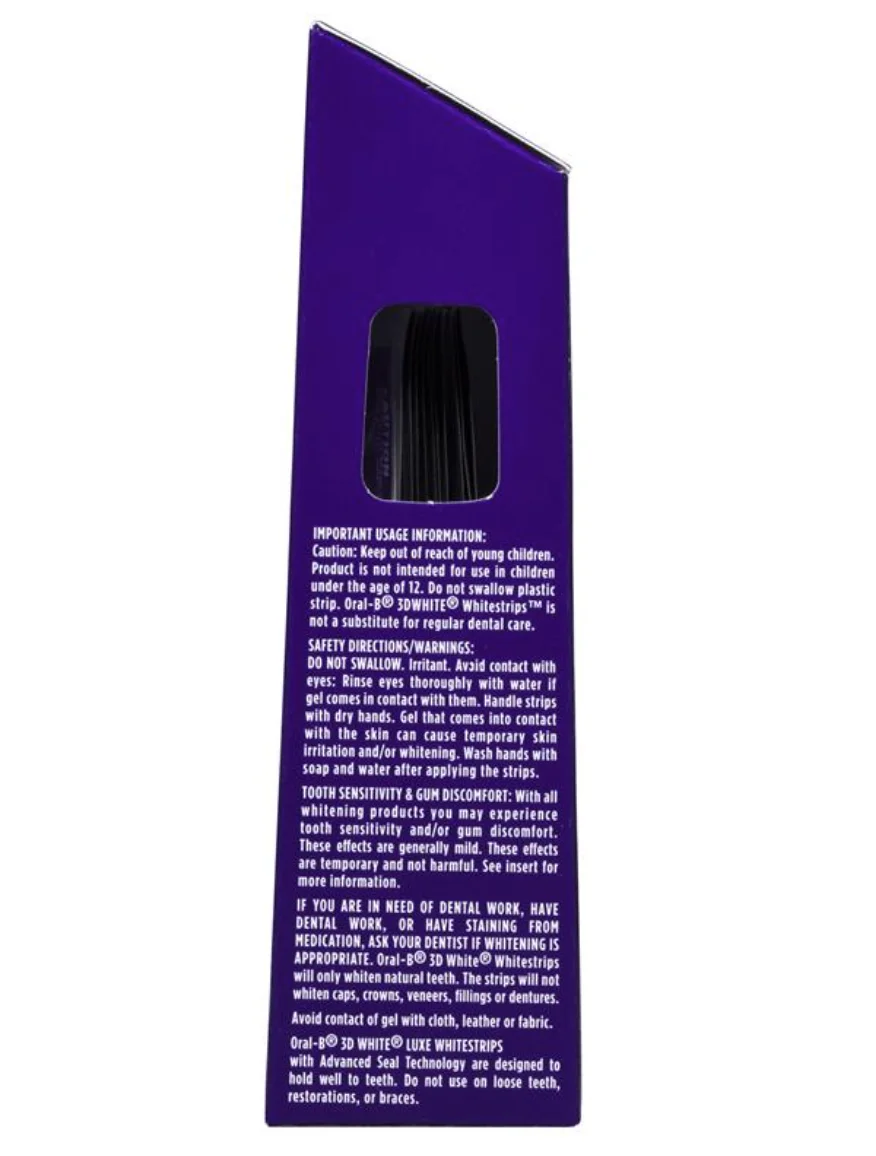 Oral-B - 3D White Luxe Advanced Seal 14 Teeth Whitening Treatments