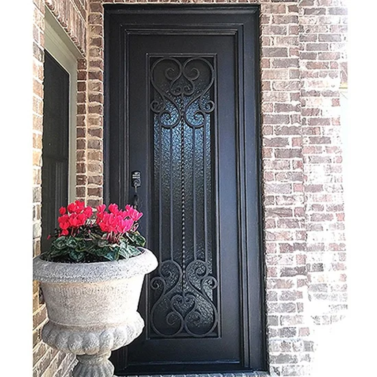 Factory Wholesale Iron Kitchen Door Design Single Iron Door Designs Wrought Iron Door