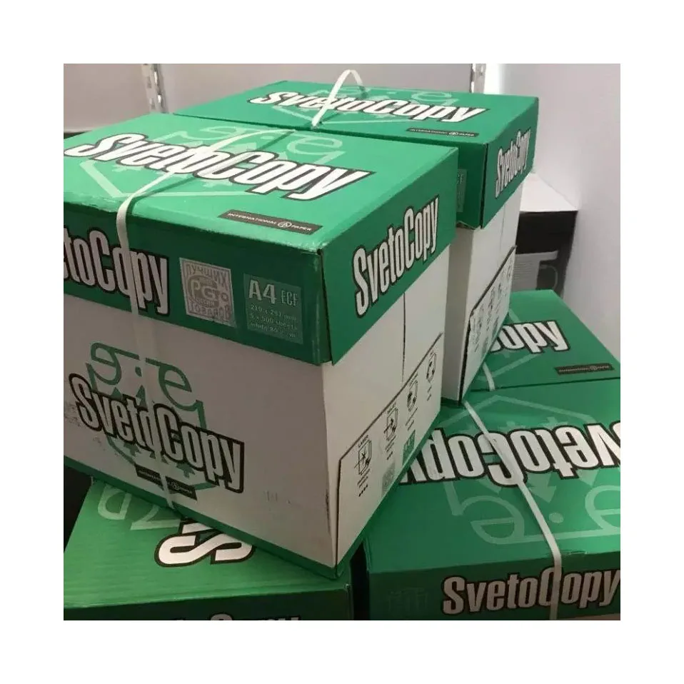 Sveto copy Double a A4 Copy Paper A4 70/75/80 GSM Ready to Ship 100% Pulp 80gsm A4 Paper 80gsm 75gsm 70gsm,80g / Colored FR