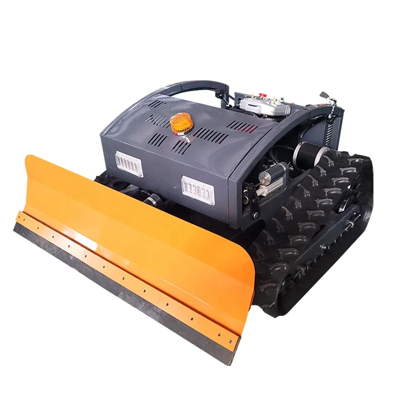 Self propelled remote control Robot Gas Lawn Mowers with the snow plow blade to Canada USA Europe