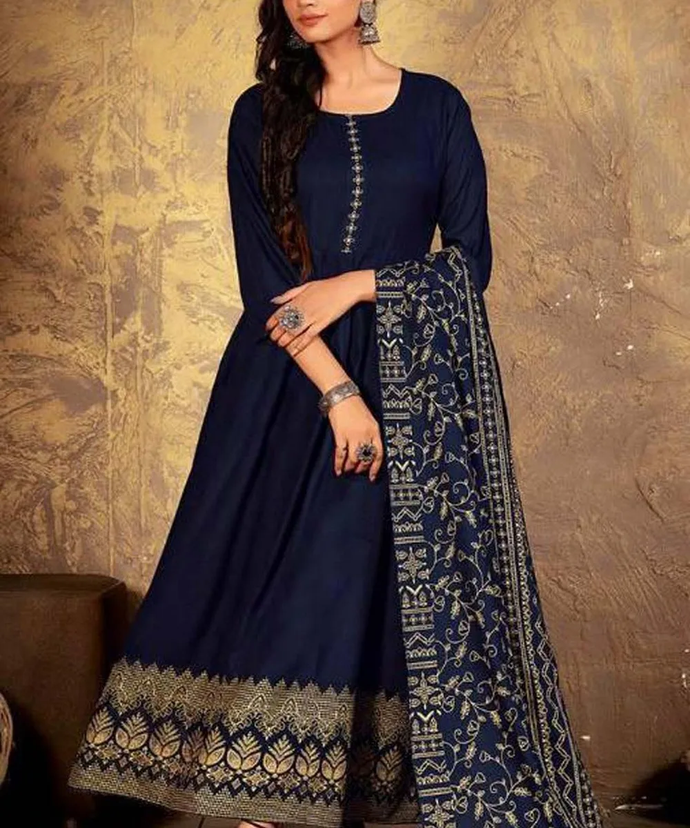 Женский костюм Kurtis из хлопка Reyon новейший модный дизайн Костюм Анаркали с дупаттой индийское праздничное платье по оптовым ценам