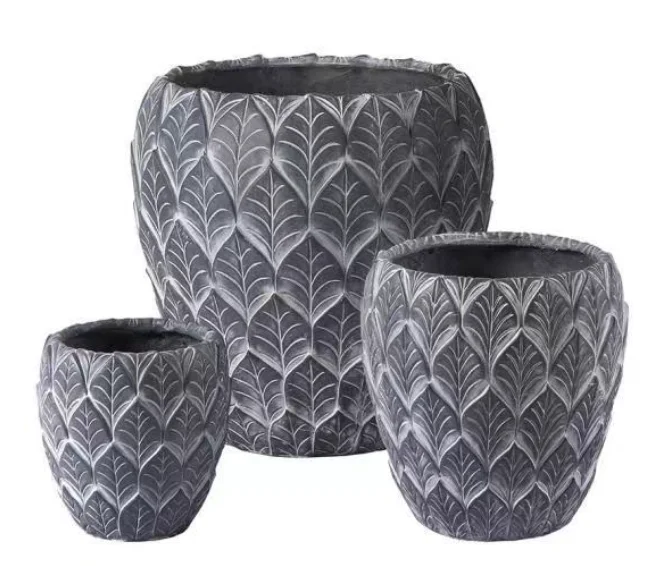 Nordic Creative Indoor/Outdoor Fiberglass Flower Pots High Living Room Balcony Courtyard Garden Green Plants for Shopping Mall