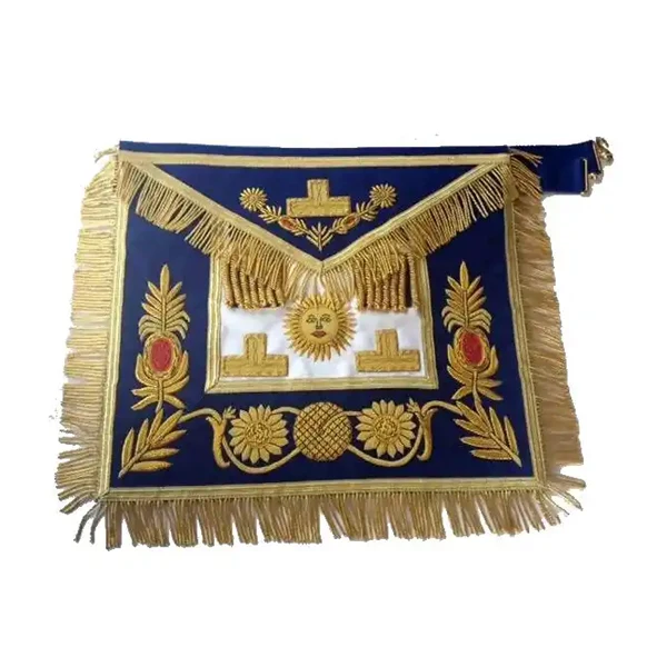 Deluxe Masonic Grand Past Master Apron Master Mason Apron Collar & Glove Standard MEDIUM Masonic Regalia Past Master Golden