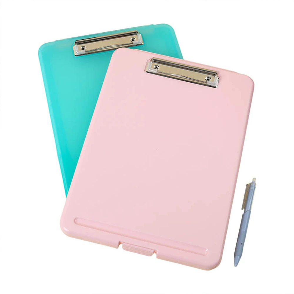 Wholesale Multifunction A4 File Folder Clipboard With Storage  Plastic Nursing Clipboard Box for School & Office Supplies