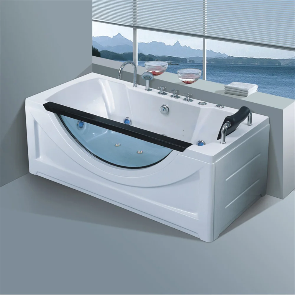 European Jacuzzier Corner Massage Bathtub Cheap Price Whirlpool Bathtub For Whole Sale Modern Freestanding Bathtub