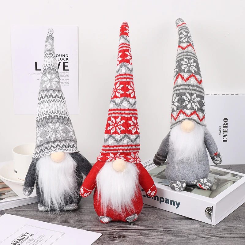 2022 Christmas Elf Plush Gnomes Toys Cute Stuffed Christmas Gnome easter Decorations Mascots Ornament Valentines gnomes Elf Doll