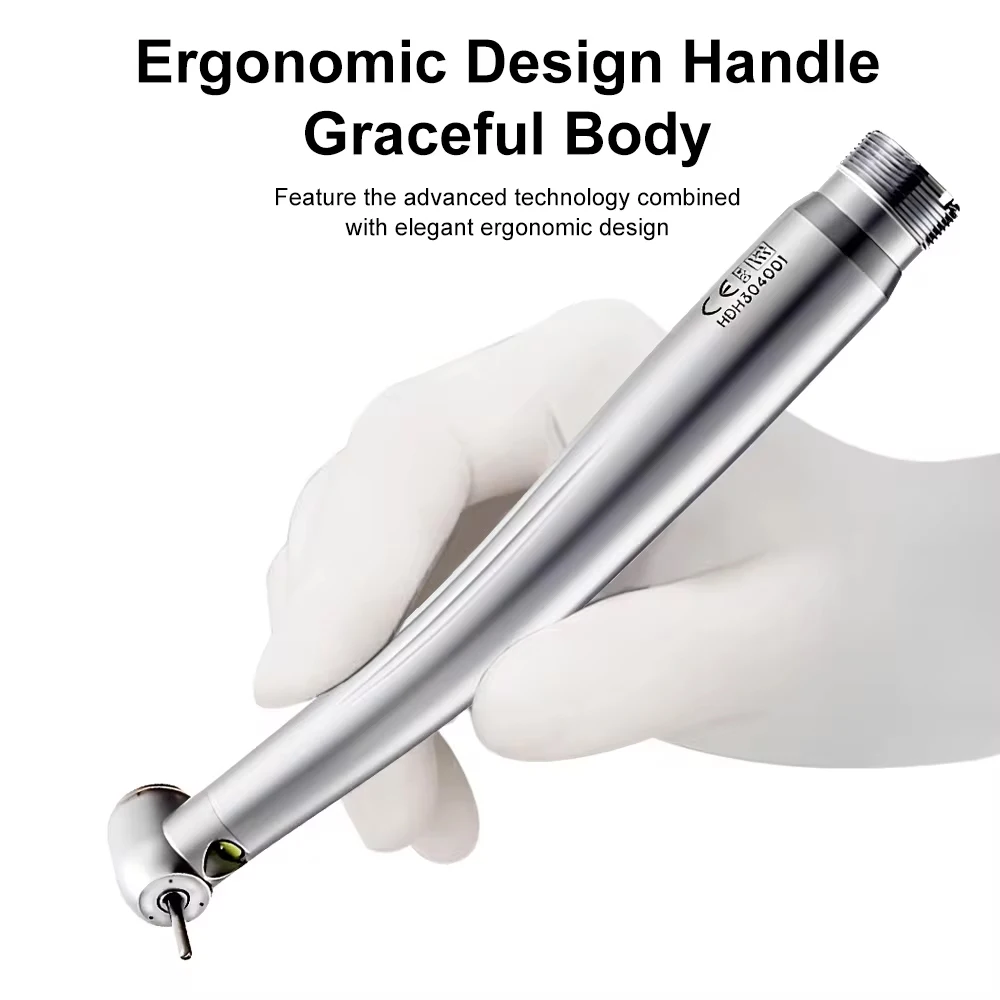 Dental High Speed Handpiece Pa-na Max Air Turbine LED Push Button Ball Bearing High Speed Dental Handpiece