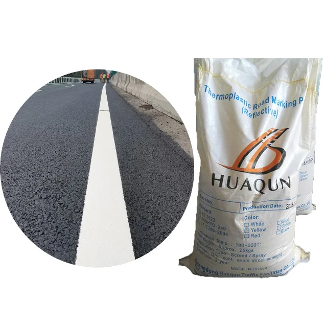 Africa Asia Road Marking Paint Long Service Life 3 Minutes Quick Drying Thermoplastic Road Marking Paint