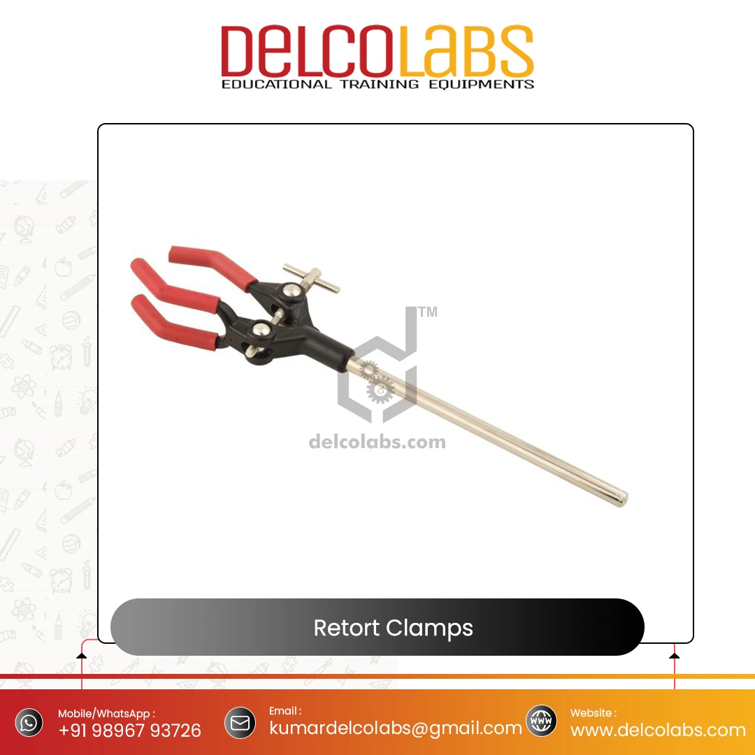 Лабораторные ретортные зажимы, три/четыре пальца