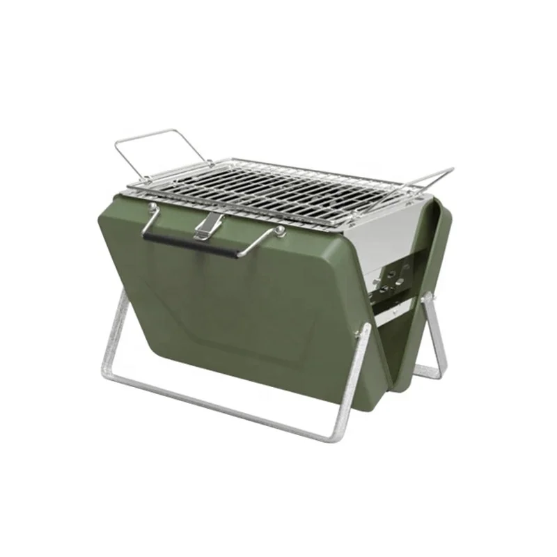 Camping BBQ Portable Folding Cooking Charcoal Coal Grill Outdoor Stainless Steel Grill Picnic Barbecue Stove