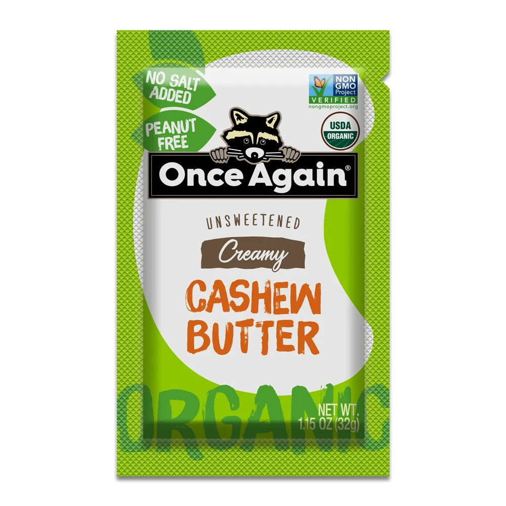 Premium Quality Organic Cashew Butter Unsweetened Organic Gluten free Vegan Kosher Certified and Peanut Free Pack of 10