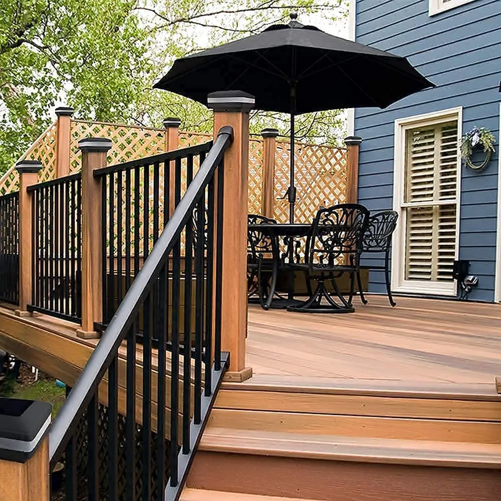 300 Lumen Solar Post Lights Outdoor Post Cap Light for Fence Deck or Patio Solar Powered Caps Warm White High Brightness