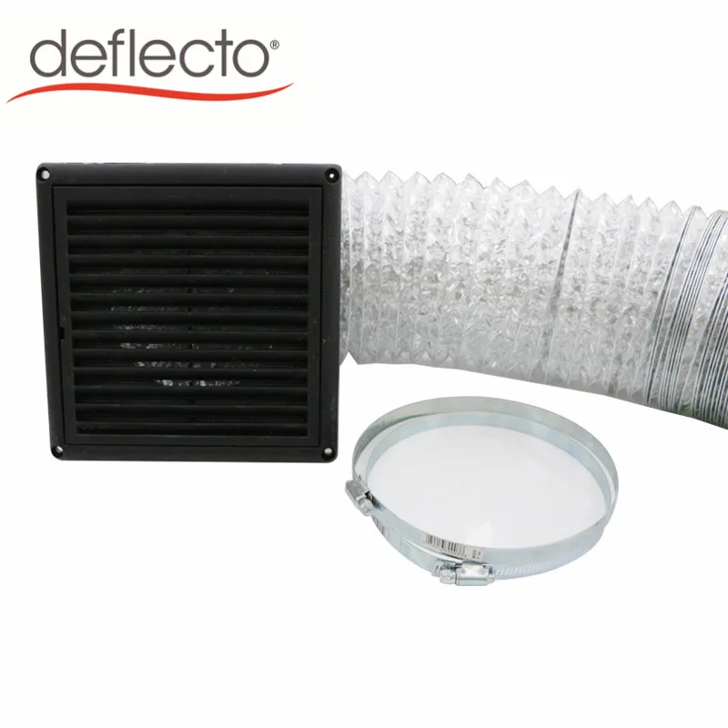 Popular best HVAC System Parts Fire Resistant Flexible Ducting 4/6 Inch Double Layer Aluminum Foil Flexible Duct Hose household