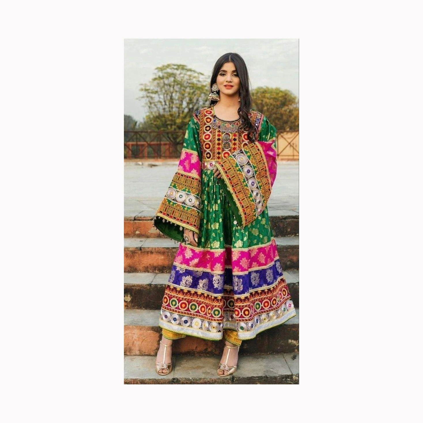 Clothing Manufacturer Custom Women Afghan Clothes Dresses kuchi dress Afghan traditional Dress