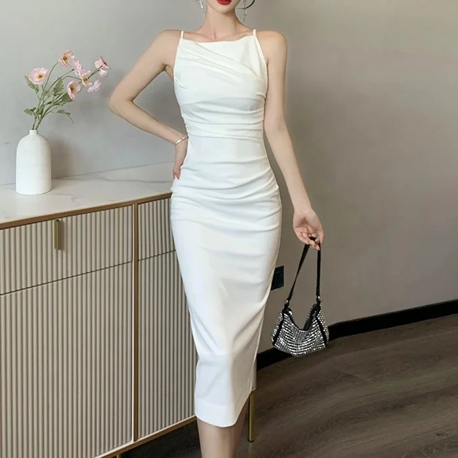 Оптовая продажа, женское сексуальное коктейльное платье на бретелях-спагетти, женские Сексуальные облегающие платья, женское элегантное вечернее платье