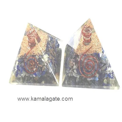 Handmade Natural Stone Red Jasper Orgone Pyramid with Crystal and Copper Benefits for Reiki & Healing Decorative