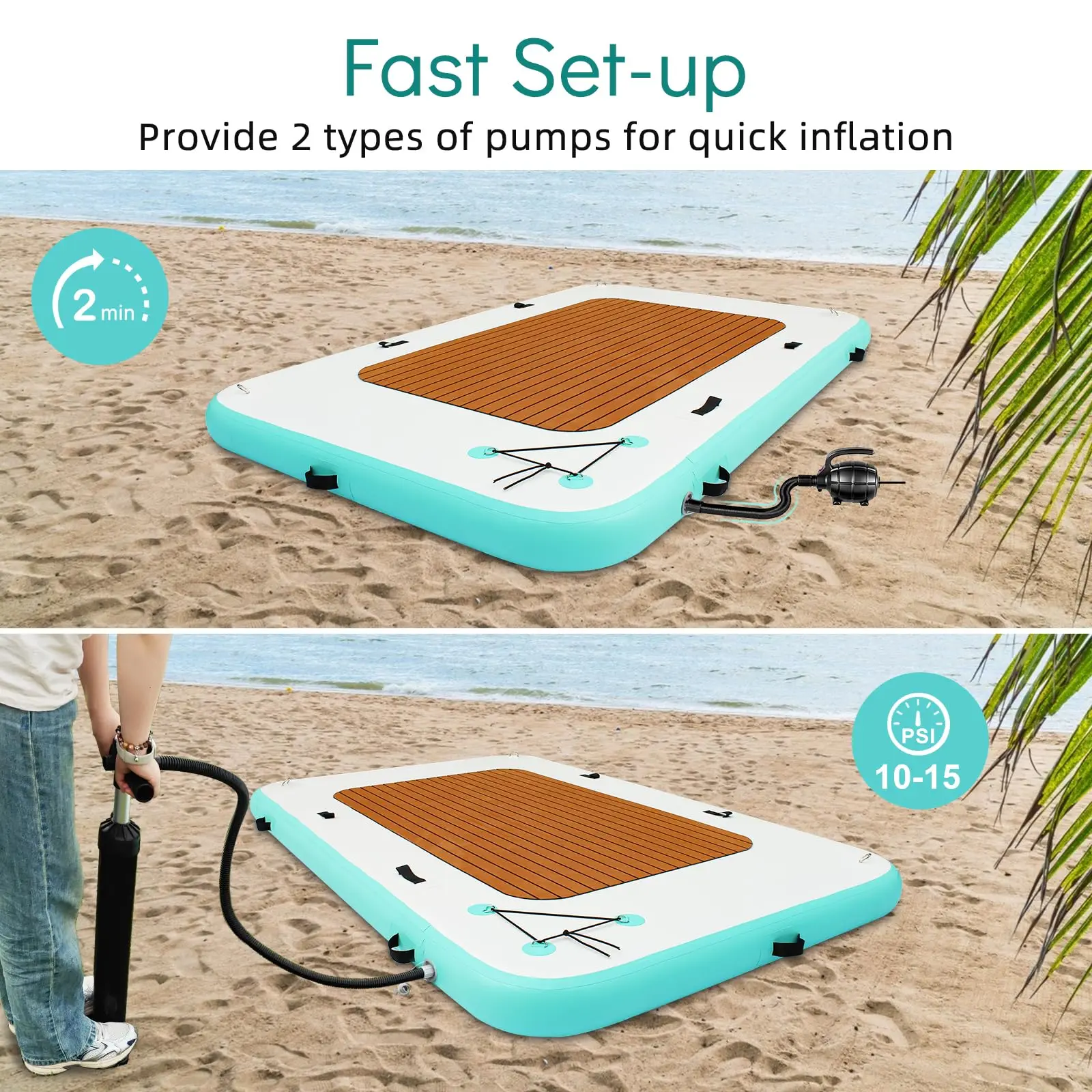Multi-functional Custom Water Entertainment Inflatable Floating  Platform Pool Lake Sea Accommodates Multiple People